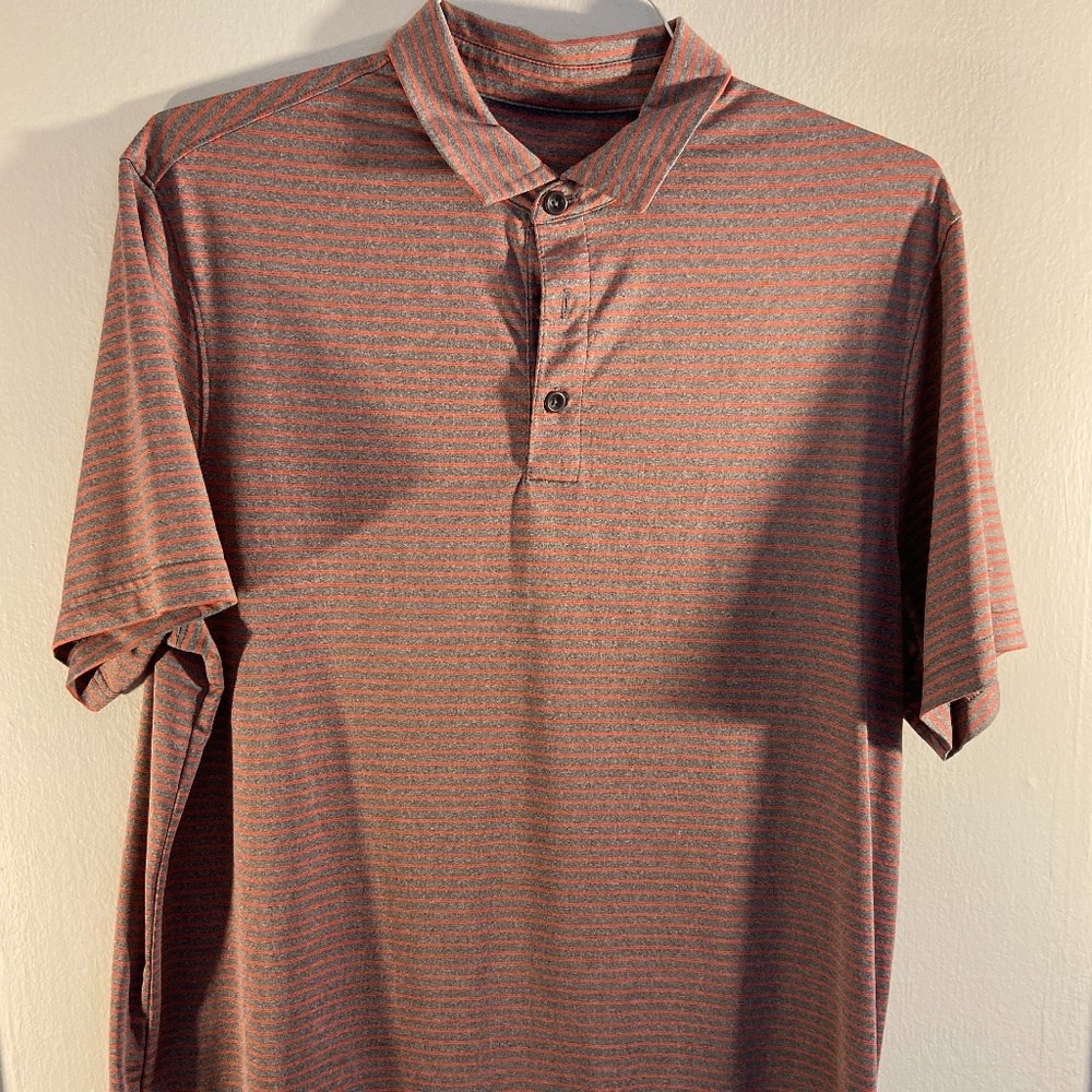 Champion Red and Grey Athletic Polo